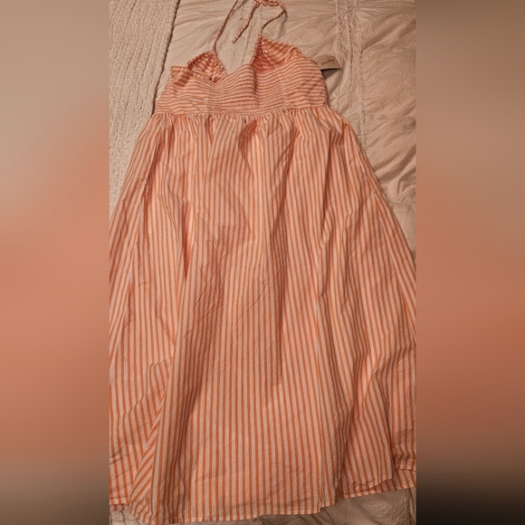Striped Orange and White Sundress Xxl - Picture 2 of 4